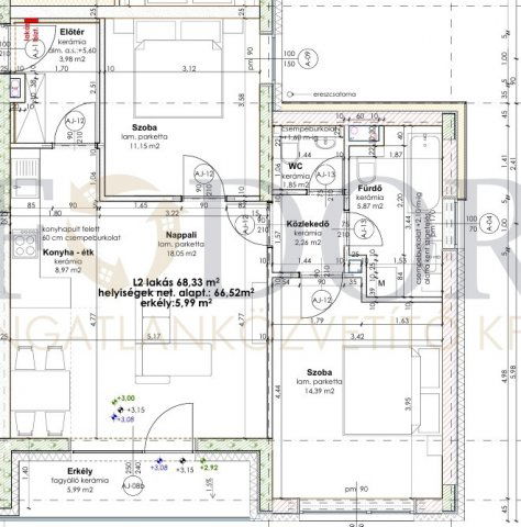 Eladó téglalakás, Budapesten, XVIII. kerületben 86.9 M Ft