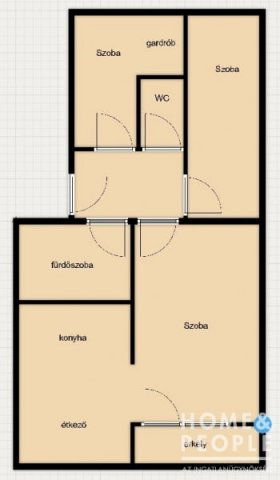 Eladó téglalakás, Hódmezővásárhelyen 46 M Ft, 1+2 szobás