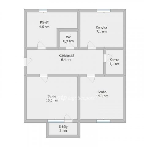 Eladó téglalakás, Szekszárdon 41 M Ft, 2 szobás