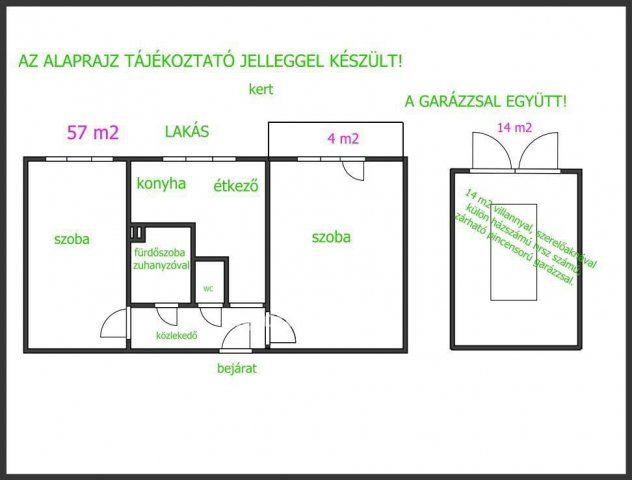 Eladó téglalakás, Hajdúböszörményen 68.5 M Ft, 2 szobás