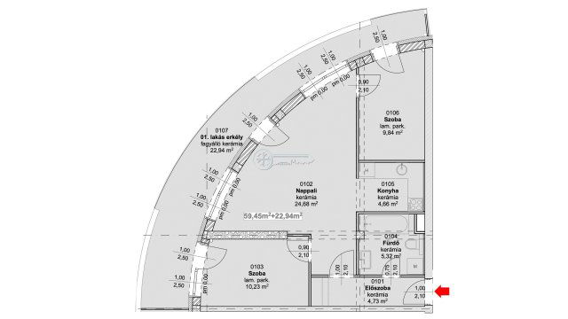 Eladó téglalakás, Szegeden 98 M Ft, 3 szobás