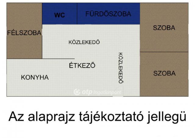 Eladó téglalakás, Nyíregyházán 49 M Ft, 2+1 szobás