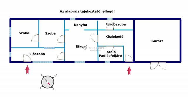 Eladó családi ház, Kurdon 7.5 M Ft, 2+1 szobás