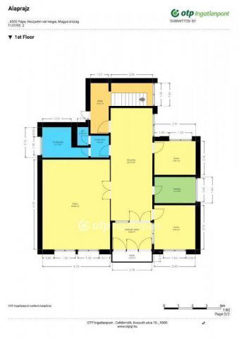 Eladó családi ház, Pápán 44.9 M Ft, 3+4 szobás