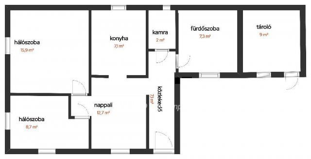 Eladó családi ház, Tökölön 65 M Ft, 3 szobás