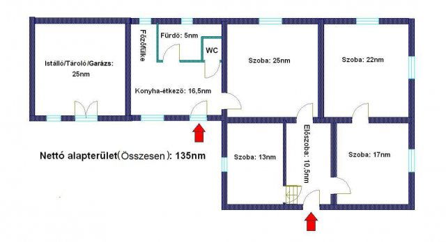 Eladó családi ház, Soponyán 54.9 M Ft, 4 szobás