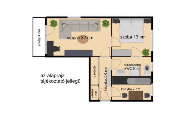 Eladó téglalakás, Gyulán 43.9 M Ft, 2 szobás