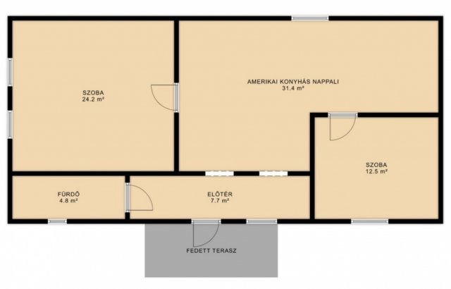 Eladó családi ház, Jászapátiban 17 M Ft, 2 szobás