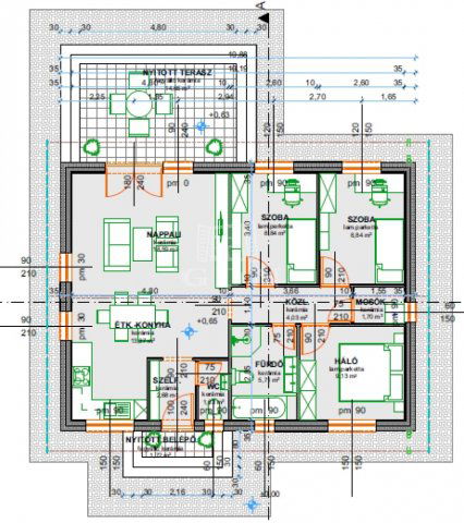 Eladó családi ház, Kecskeméten 66.5 M Ft, 3 szobás