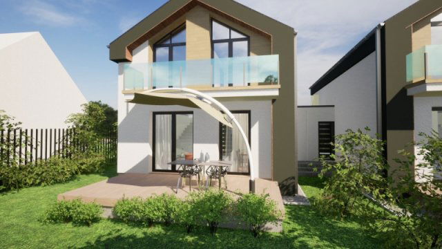 Eladó ikerház, Ürömön 126.9 M Ft, 4 szobás