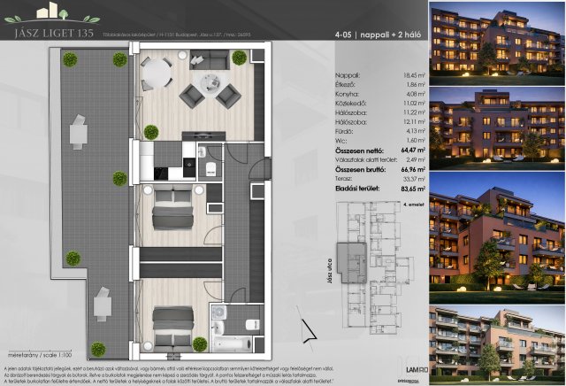 Eladó téglalakás, Budapesten, XIII. kerületben, Jász utcában