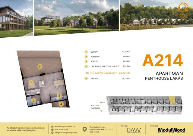 Eladó téglalakás, Balatonföldváron, Rákóczi Ferenc utcában