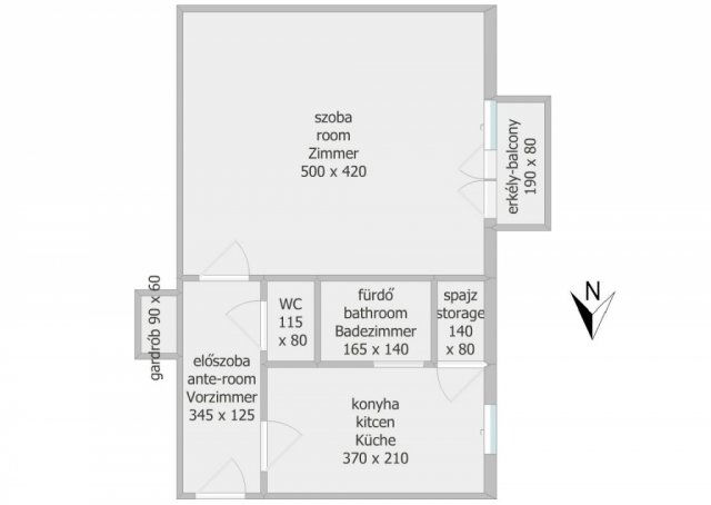 Eladó téglalakás, Salgótarjánban 14.5 M Ft, 1 szobás