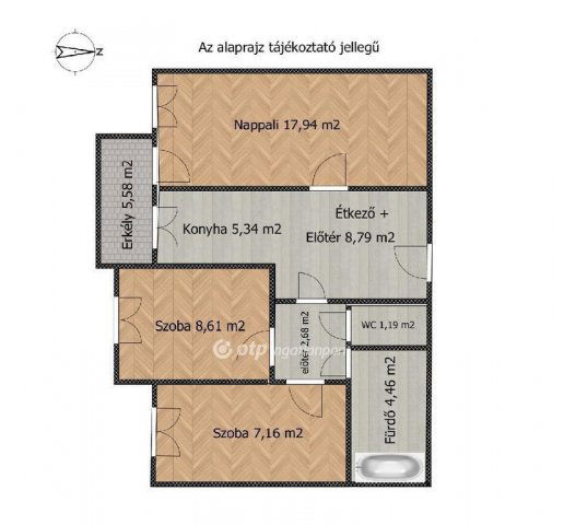 Eladó téglalakás, Budapesten, XXI. kerületben 68 M Ft