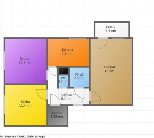 Eladó panellakás, Salgótarjánban 19.9 M Ft, 3 szobás