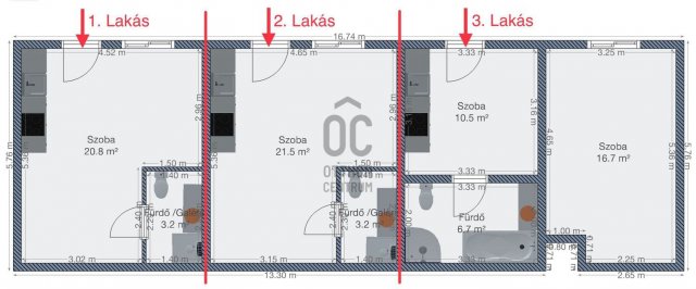 Eladó téglalakás, Budapesten, VII. kerületben 68.9 M Ft