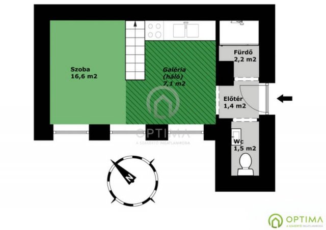 Eladó téglalakás, Budapesten, VI. kerületben 69.9 M Ft, 1 szobás