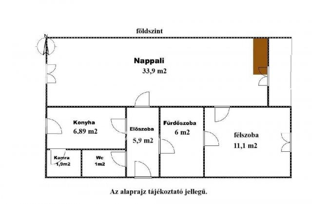 Eladó téglalakás, Abádszalókban 42 M Ft, 2+2 szobás