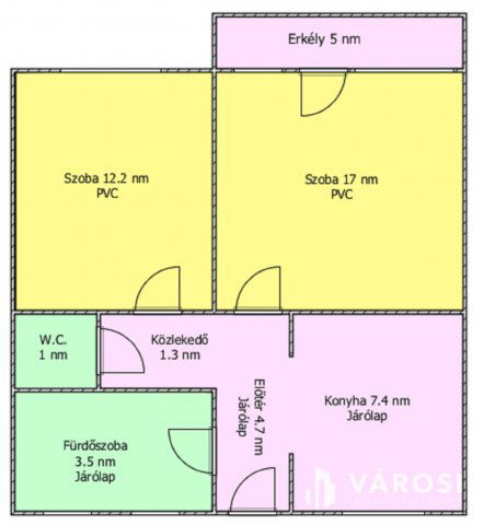 Eladó téglalakás, Salgótarjánban 6.9 M Ft, 2 szobás