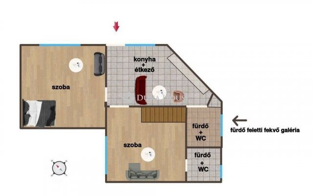 Eladó téglalakás, Budapesten, IX. kerületben 83.9 M Ft, 3 szobás