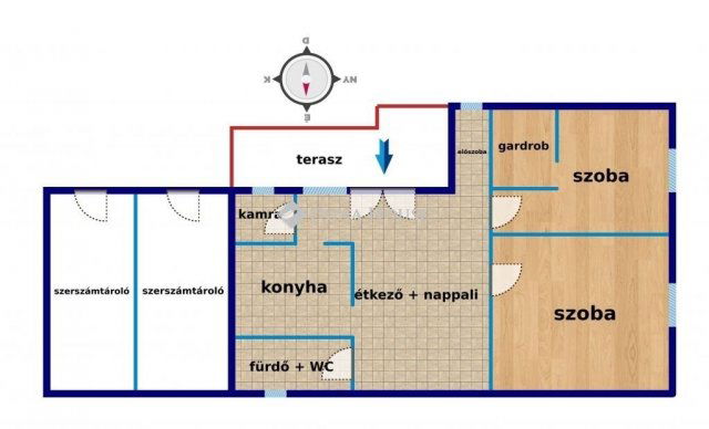 Eladó családi ház, Mórichidán 44.9 M Ft, 3 szobás