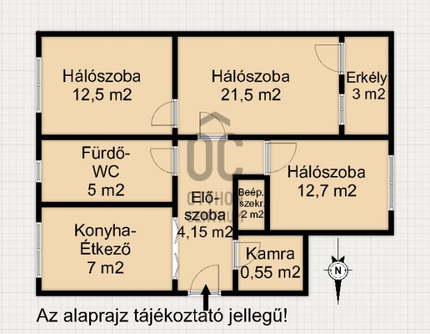 Eladó téglalakás, Nagykanizsán 41.5 M Ft, 3 szobás