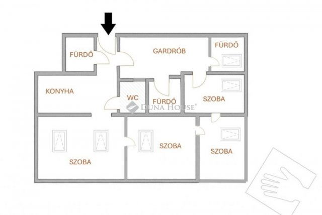 Eladó téglalakás, Budapesten, XIII. kerületben 90 M Ft, 4 szobás