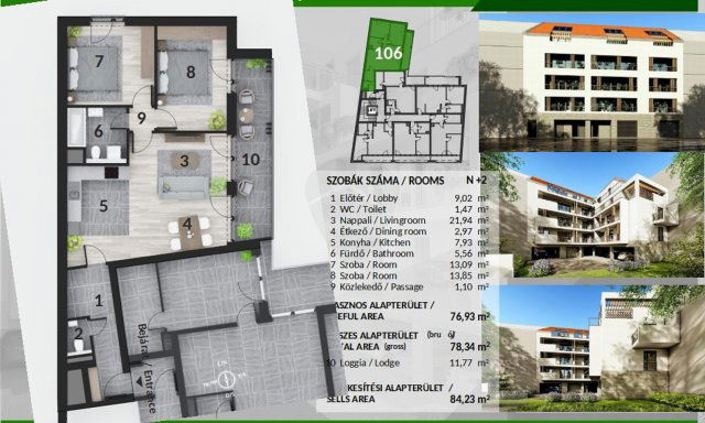 Eladó téglalakás, Budapesten, IV. kerületben 115.978 M Ft