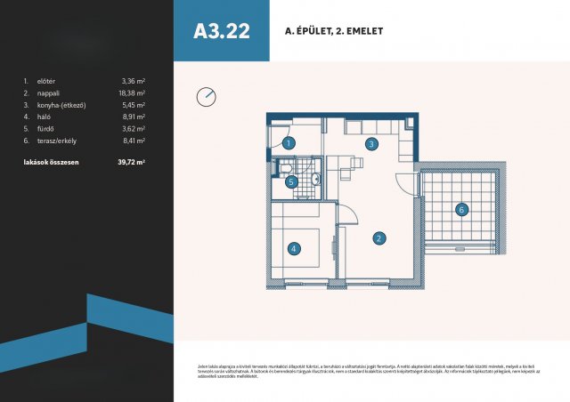 Eladó téglalakás, Vámosszabadin 43.9 M Ft, 1+1 szobás