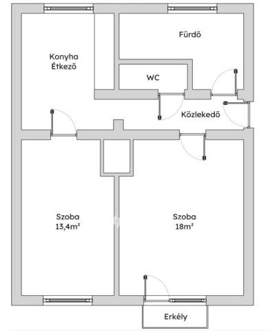 Eladó panellakás, Mosonmagyaróváron 39.9 M Ft, 2 szobás