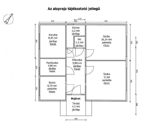 Eladó családi ház, Győrött 74.99 M Ft, 2+1 szobás