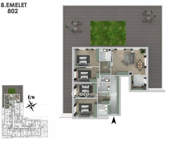 Eladó téglalakás, Budapesten, XIII. kerületben 288.6 M Ft