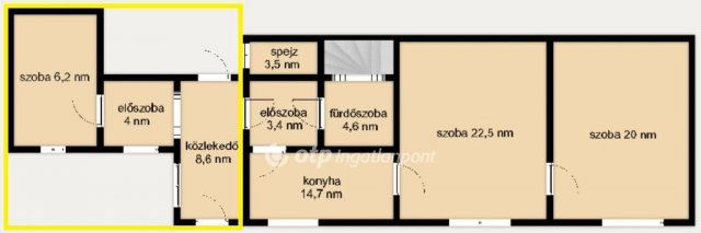 Eladó téglalakás, Tatabányán 26 M Ft, 2 szobás