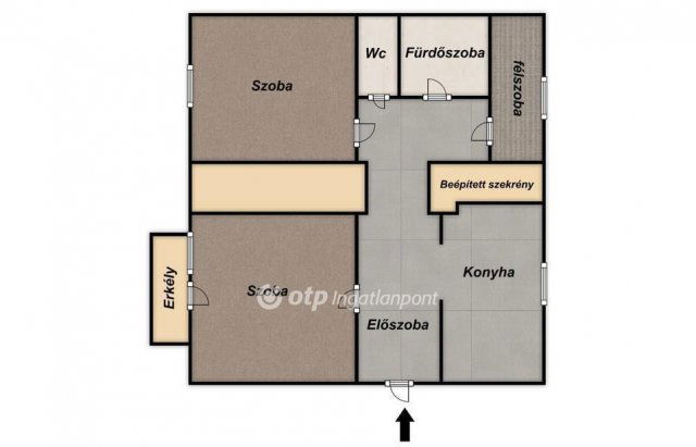Eladó téglalakás, Nyíregyházán 41.2 M Ft, 2+1 szobás