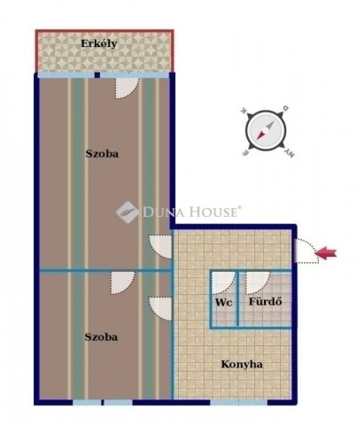 Eladó panellakás, Kecskeméten 52.9 M Ft, 2 szobás