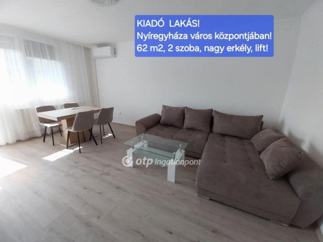 Kiadó téglalakás, albérlet, Nyíregyházán 190 E Ft / hó