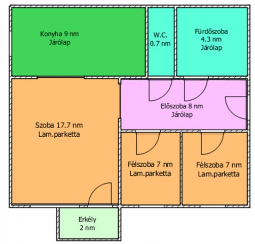 Eladó panellakás, Salgótarjánban 30.5 M Ft, 1+2 szobás