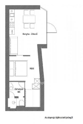 Eladó téglalakás, Siófokon 54.99 M Ft, 1 szobás