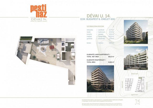 Eladó téglalakás, Budapesten, XIII. kerületben, Dévai utcában