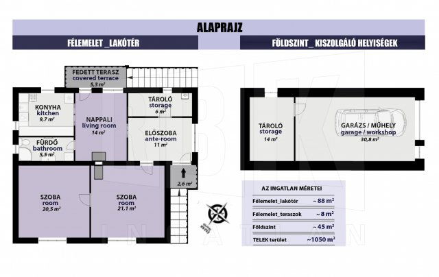 Eladó családi ház, Tardoson 54 M Ft, 3 szobás