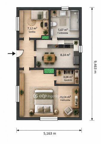 Eladó családi ház, Kecelen 12.9 M Ft, 3+2 szobás