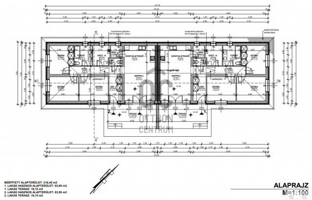 Eladó ikerház, Hajdúsámsonon 55 M Ft, 4 szobás
