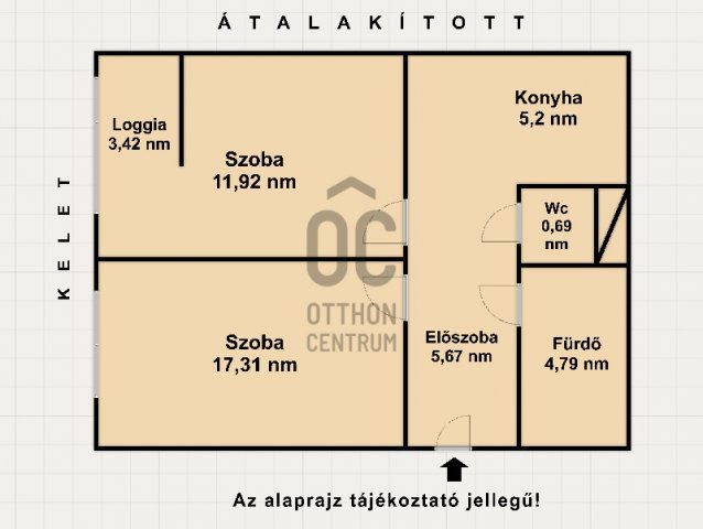 Eladó panellakás, Budapesten, III. kerületben 73.5 M Ft, 2 szobás