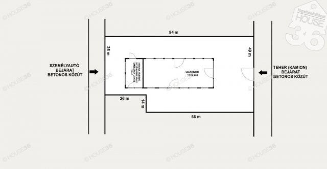 Eladó ipari ingatlan, Hartán 120 M Ft / költözzbe.hu