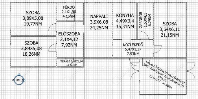 Eladó családi ház, Magyarlakon 49.9 M Ft, 4 szobás
