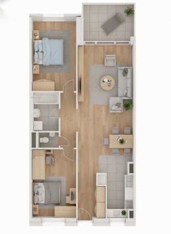 Kiadó téglalakás, albérlet, Győrött 305 E Ft / hó, 3 szobás