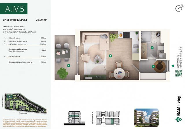 Eladó téglalakás, Budapesten, XIX. kerületben, Iparos utcában