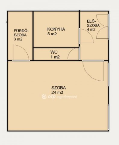 Eladó téglalakás, Budapesten, VI. kerületben 61.9 M Ft, 1 szobás
