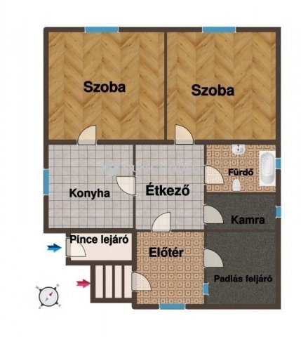 Eladó családi ház, Salköveskúton 38.9 M Ft, 2 szobás