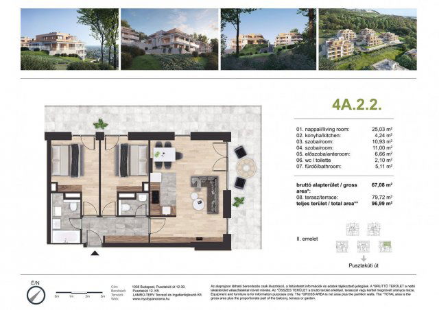 Eladó téglalakás, Budapesten, III. kerületben, Pusztakúti úton